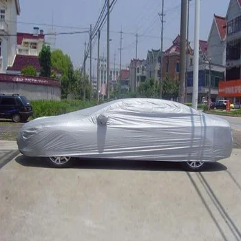 

Waterproof Car Cover Silver Polyester 4.7×1.75×1.5m Protector Indoor Dust