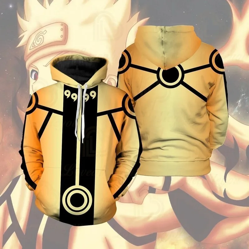 

Naruto 2020 New 3D Printing Anime Sweatshirt Uzumaki Naruto Cosplay Anime Spring Autumn Men Women Hooded Hoodies