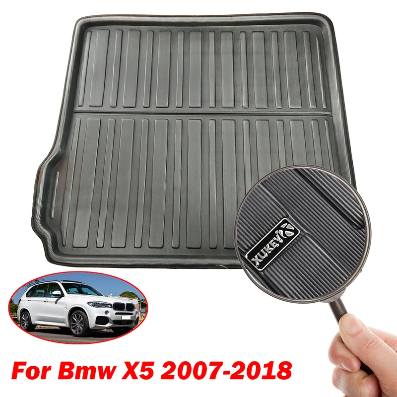 Для BMW X5 E70 F15 2007- 5 мест задний багажник коврики Грузовой лоток коврик для багажника на коврике арабских цифр 2008 2009 2010 2011 2012 2013