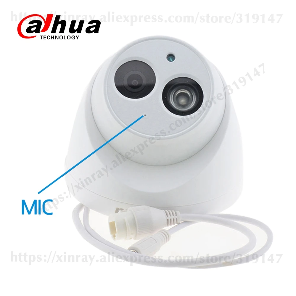 DH IPC-HDW4433C-A с логотипом 4MP HD POE, сетевые Инфракрасный мини-купол ip-камера starlight Встроенный микрофон CCTV камера заменить IPC-HDW4431C-A