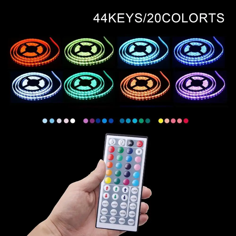 Светодиодный светильник 12 В RGB 5050 luces светодиодный s полоски водонепроницаемая