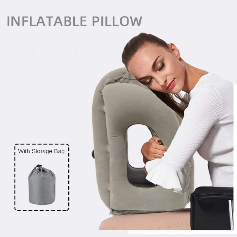 Pillow Inflatable Air Cushion Travel Pillow Headrest Chin Support