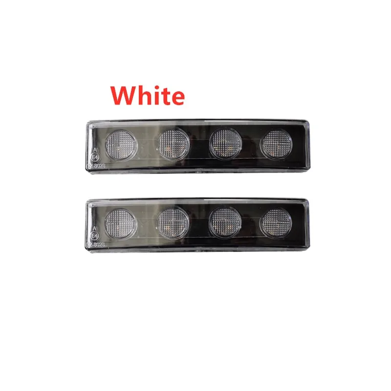 2pcs White Amber Led lights for Scania truck Top Sun Visor Signal