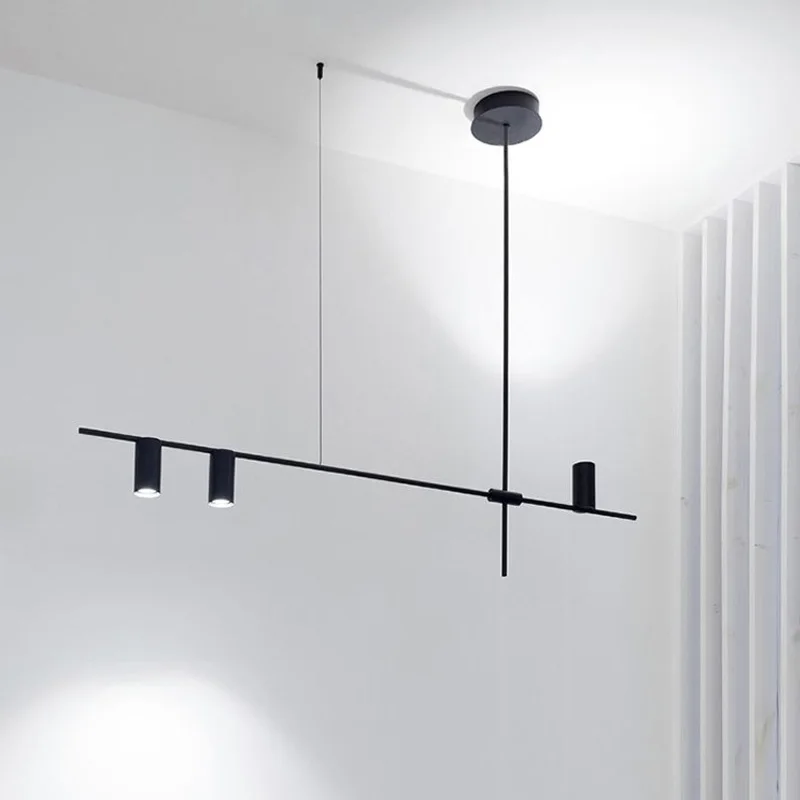 Nordic Minimalism Modern Led Pendant Lights Black Kitchen Fixture For Dining Room Home Decor Restaurant Bar Office Hanging Lamp | Лампы и