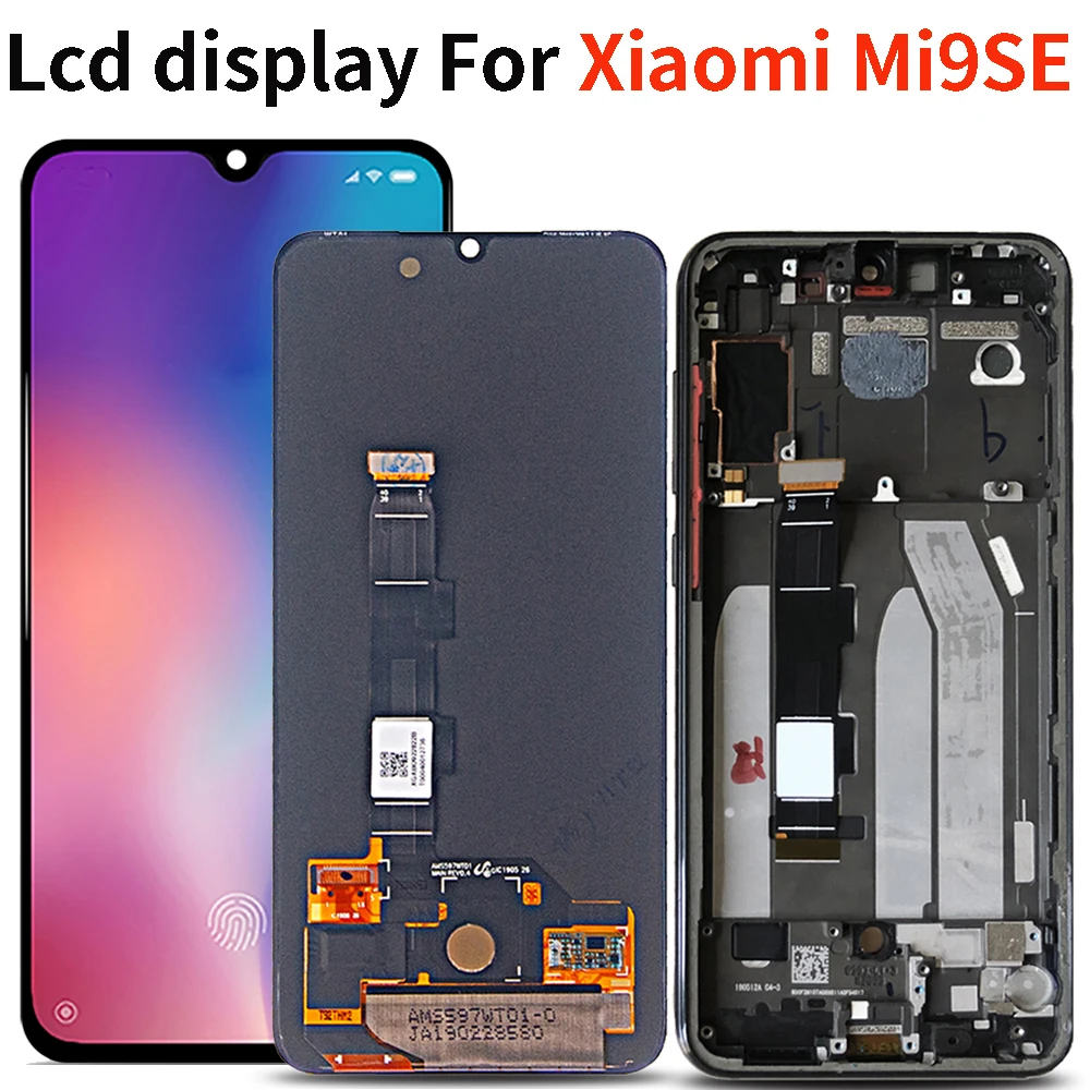 

AMOLED LCD For Xiaomi MI 9 SE Mi9 SE 5.97" LCD Display Touch Screen Digitizer Assesmbly Replacement Parts For MI9SE Display