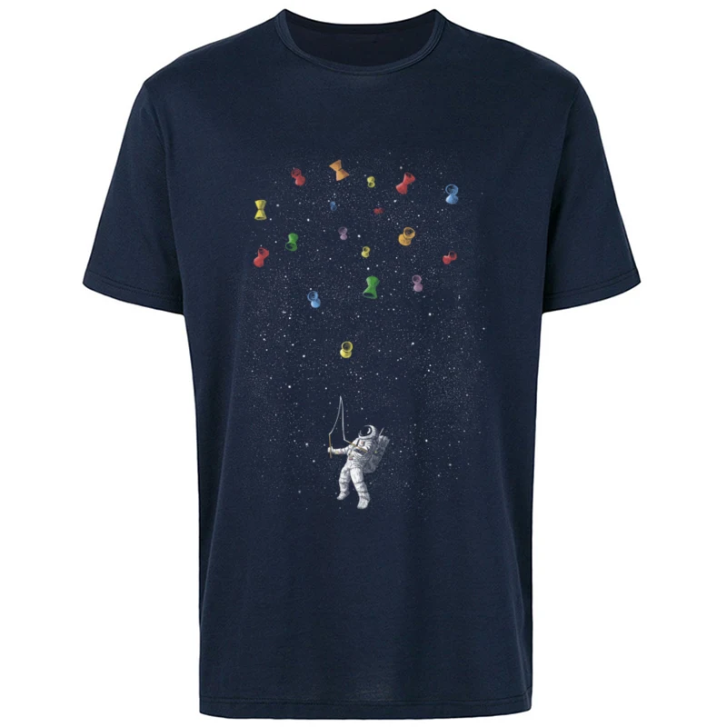 Space_Diabolo_7748 100% Cotton Fabric Tshirts for Men Short Sleeve Printed T Shirt New Arrival Autumn O-Neck Tee-Shirt Printing Space_Diabolo_7748 navy