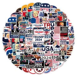 10/30/50/100pcs Trump 2024 Graffiti Autocollants DE Réfrigérateur DIY Bagages Moto Téléphone Portable Voiture De Vélo Cool Autocollant Imperméable À L'eau 