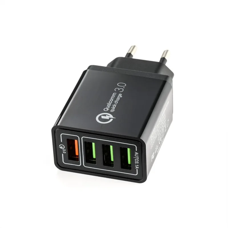 Сетевое зарядное устройство с 4 USB портами и поддержкой быстрой зарядки|Зарядные