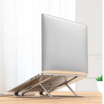 

Adjustable Foldable Laptop Stand Portable Notebook Holder Ventilated Desk Tablet Aluminum Rack For MacBook Pro Air 9-15.6 inches
