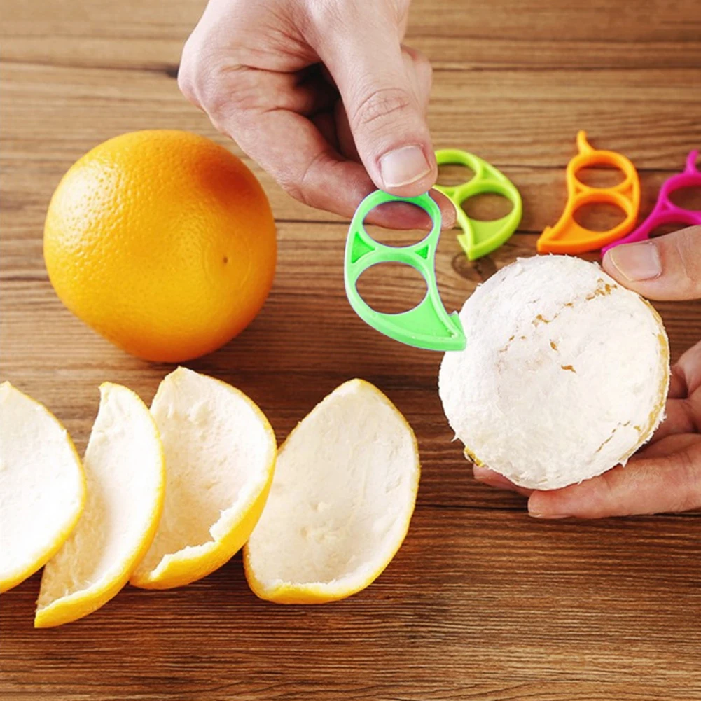 Пластик оранжевый машины для очистки кожуры, соковыжималка для цитрусовых грейпфрут прибор для резки фруктов беспорядок Цвет штук/партия, случайный выбор Кухня инструмент
