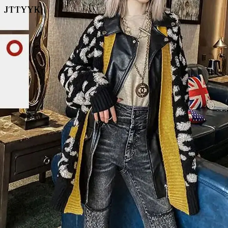 Mid-length Sweater Jacket Women 2020 Autumn Winter