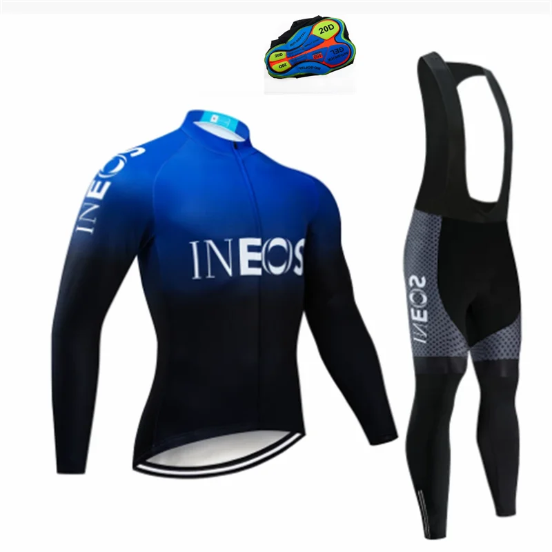 Ineos Professional Cycling Jersey for , MTB for Men's Summer Cycling, Men Short Full Zipper Polyester Long sleeve