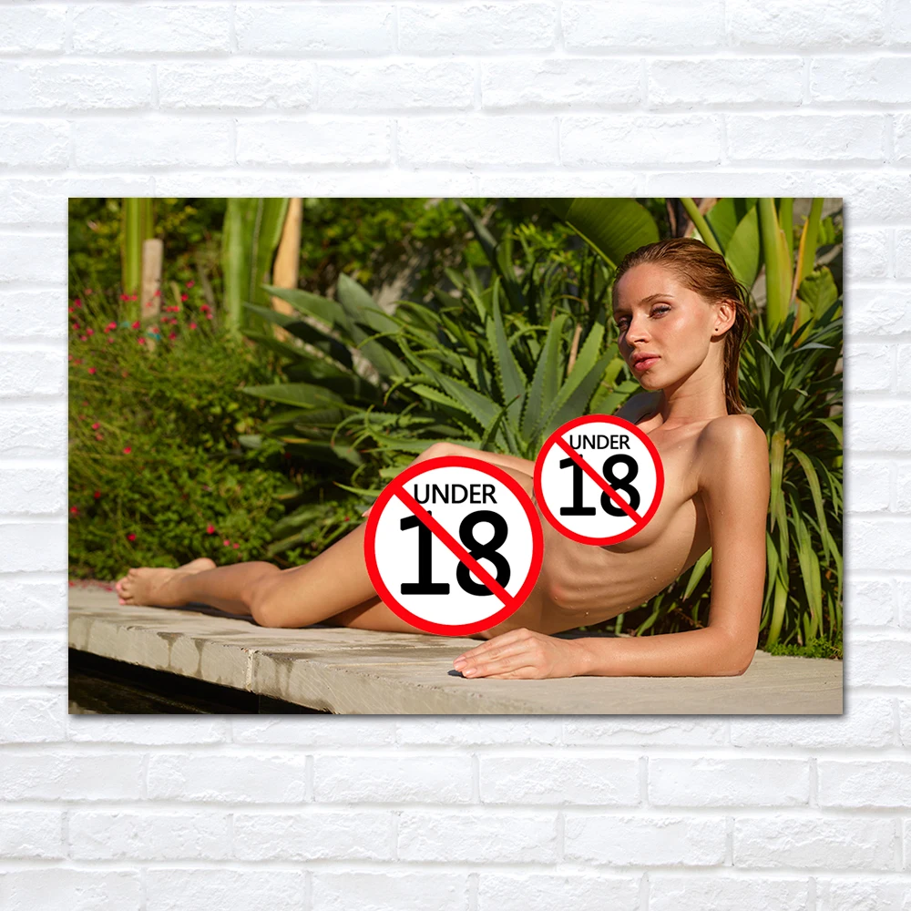 

Hot Beauty Wet Body Photo Wall Art Posters HD Canvas Cloth Fabric Painting Sexy Model Picture for Living Room Bedroom Decor