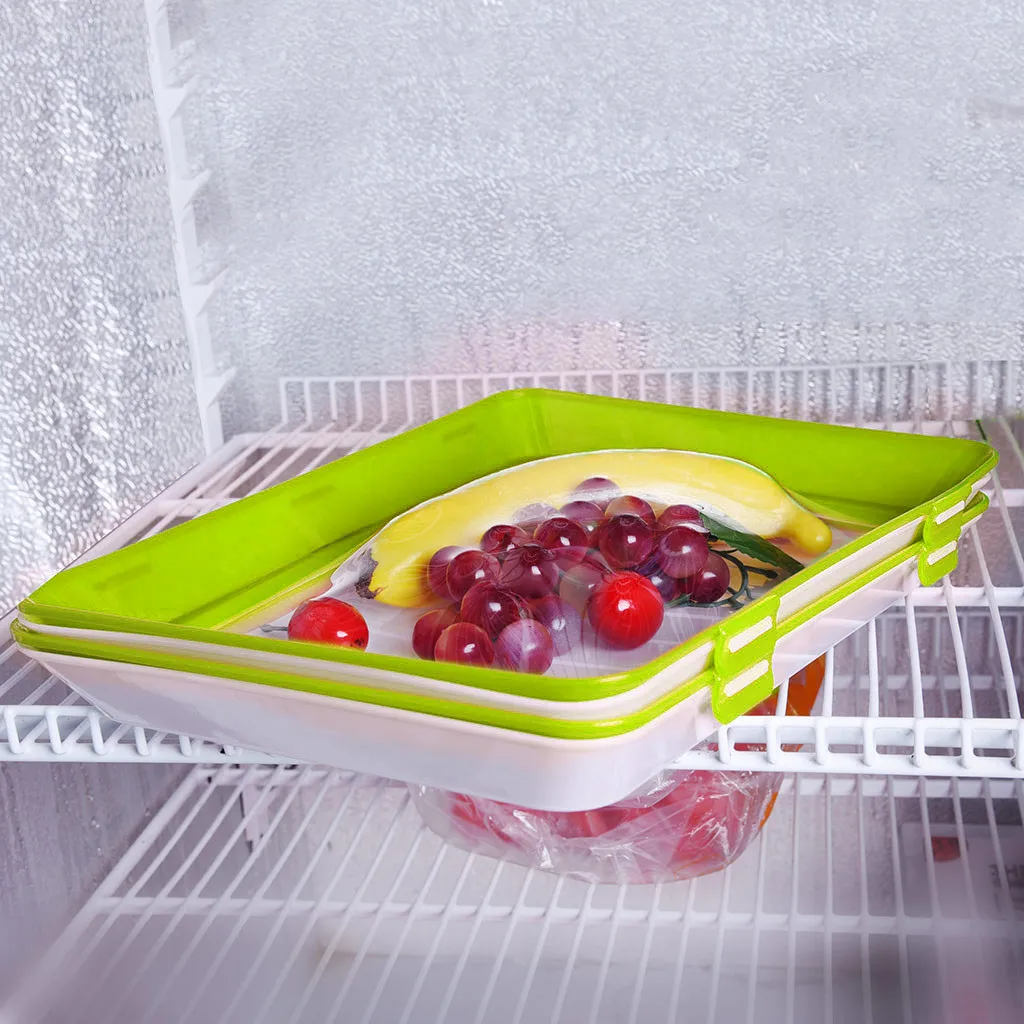 5 шт. креативный контейнер для хранения свежих продуктов, органайзер для хранения свежих продуктов, контейнер для хранения на поддоне, холодильник