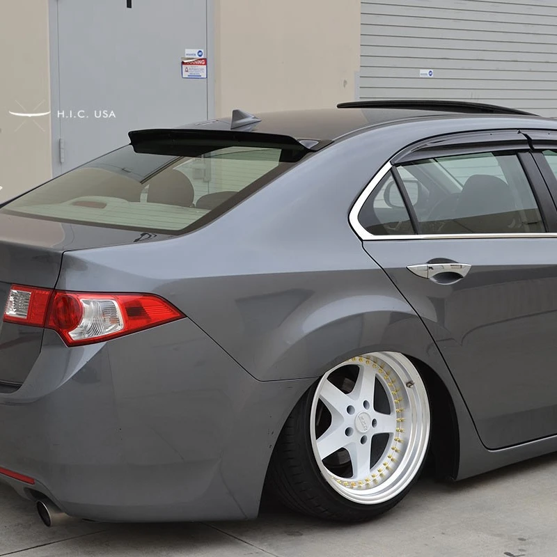 

For Honda Accord Spoiler 2009-2014 For acura TSX Agreement Lip ABS Material Roof Wing Rear Spoiler