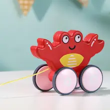 

Car Toy Wear-Resistant Lightweight Animal Shape Pull Walking Cartoon Animal Rope Toys Baby Dragging Toy for Home Play