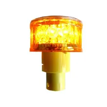 12 шт. желтый светодиодный мигающий светильник на солнечной батарее Предупреждение светильник с желтой ручкой, солнечный Предупреждение светильник для безопасности дорожного движения