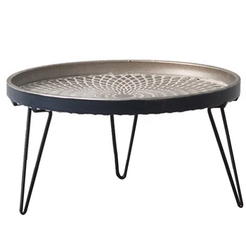 

Industrial Vintage Display Party Table Storage Tray Home Decor Serving Wrought Iron Organizer Wedding Dessert Stand Fruit Snack