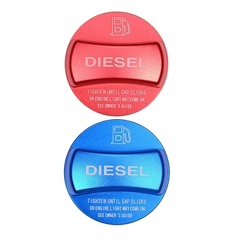 

2x Aluminum Alloy Fuel Tank Cap Cover Trim for Bmw X1 X2 X3 X4 (Red Diesel&Blue Diesel)