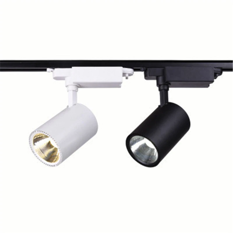 

Black/white LED COB Track Rail Light 3-30W Adjustable Rail Track Lighting lamp for Clothing store show lights