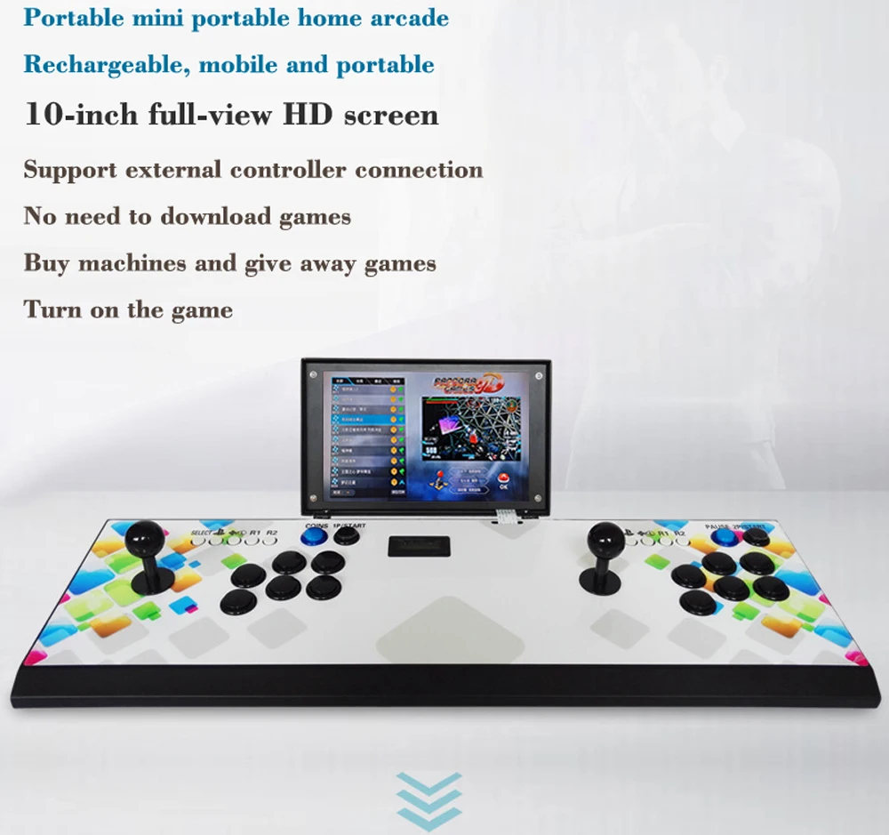 

10 inch 2 Player WIFI mini Arcade Game Machine With Classic 4018 in 1 Game Board