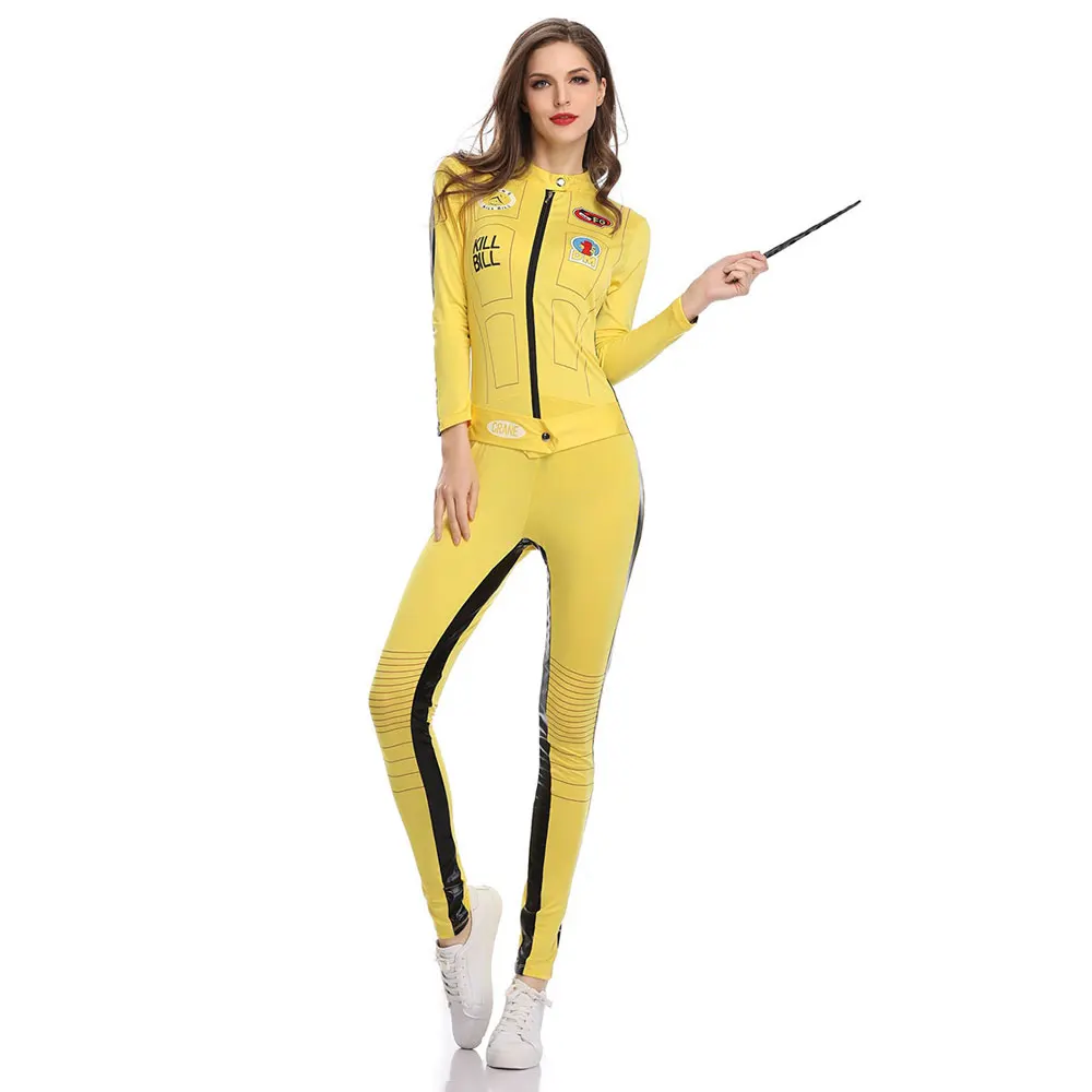 Umorden Kill Bill The Brief Beatrix Kiddo Косплей Костюм кунг фу комбинезон для женщин Хэллоуин