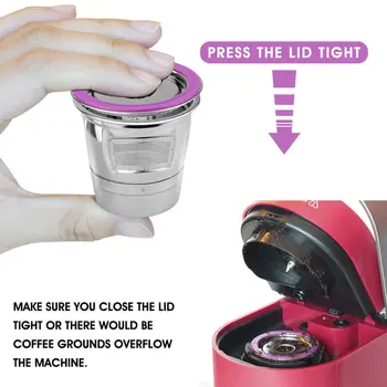 

Stainless Steel K-Cup Compatible With Keurig 1.0 & 2.0 Brewers Coffee Filter K Cup Baskets Reusable Coffee Capsules Dripper
