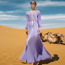 

Ramadan Eid Mubarak Caftan Marocain De Soiree Dubai Evening Dresses Abaya Turkey Islam Muslim Long Dress For Women Robe Femme
