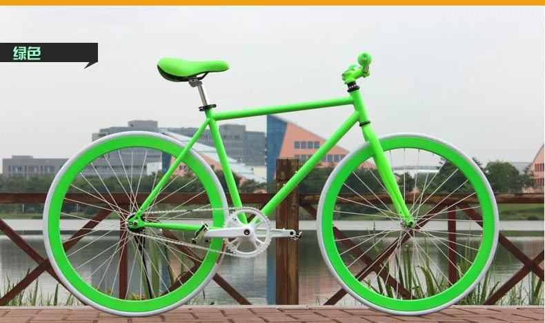 Discount New X-Front brand Luminous High-carbon steel fixed gear Bike 700C students bicycle down road retro bicicleta 17