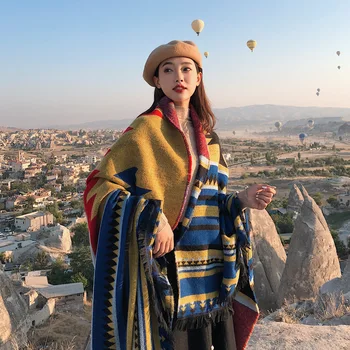 

Women Scarf Brand Cashmere Winter Scarf Scarves Designer Blanket Scarves Women Type Colour Chequered Tassel Imitated