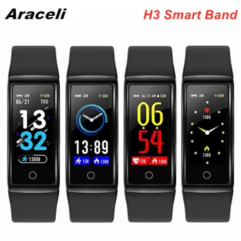 

H3 Smart Band Waterproof Blood Pressure Heart Rate Monitor Sport Fitness Wristband Bracelet Watch For Android IOS H3 SmartBand