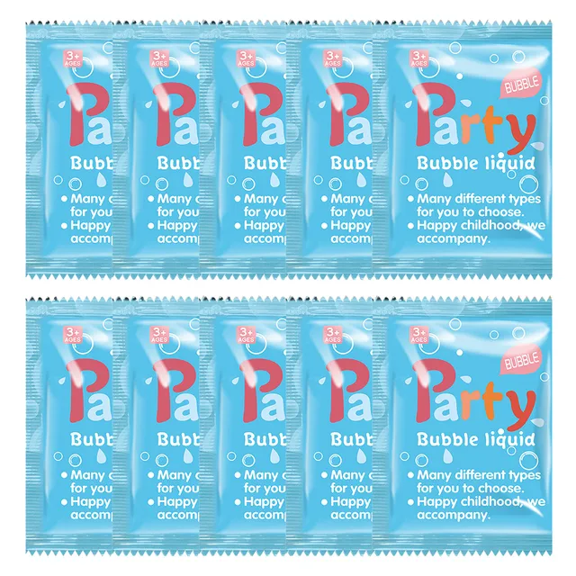 10PCS 10ML Bubble Machine Bubble Liquid Soap Water Concentrate Bubbles Liquid Soap Water Bubble Gun Solution Water 4