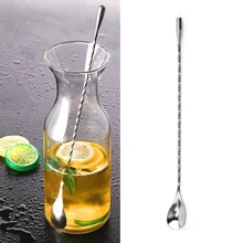 1 шт., ложка из нержавеющей стали, ложки для вина, Коктейльные портативные барные ложки из нержавеющей стали, для размешивания кофе, столовые приборы, очень горячие
