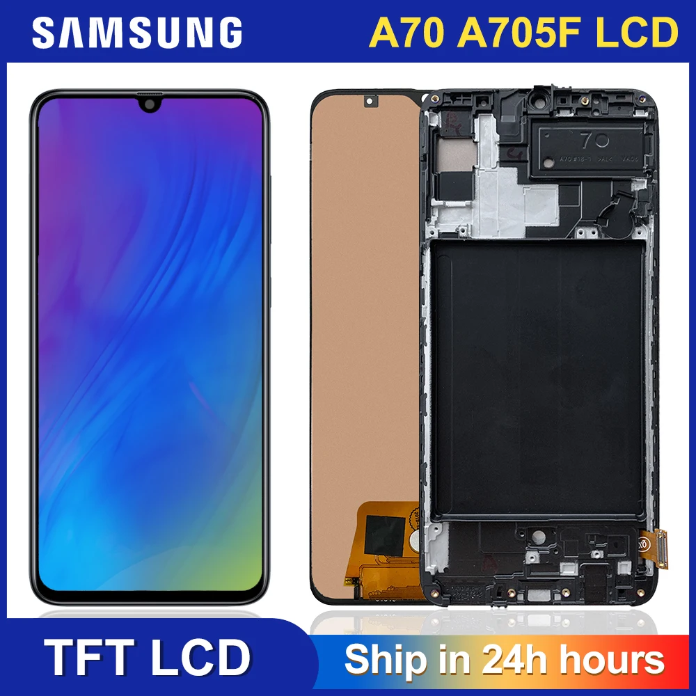Высококачественный ЖК дисплей 100% дюйма для Samsung galaxy A70 LCD A705 A705F SM A705MN с сенсорным