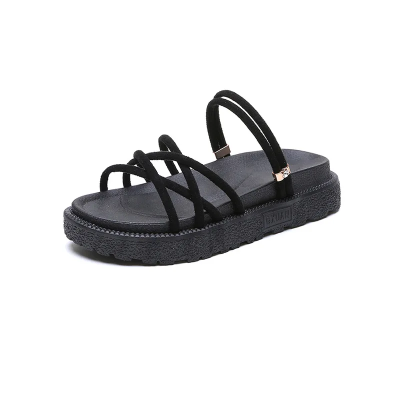

Double Purpose Slipper Women's Outer Wear Thick Bottomed 2019 New Style Summer Fashion Nursing Versatile Seaside Anti-slip Beach