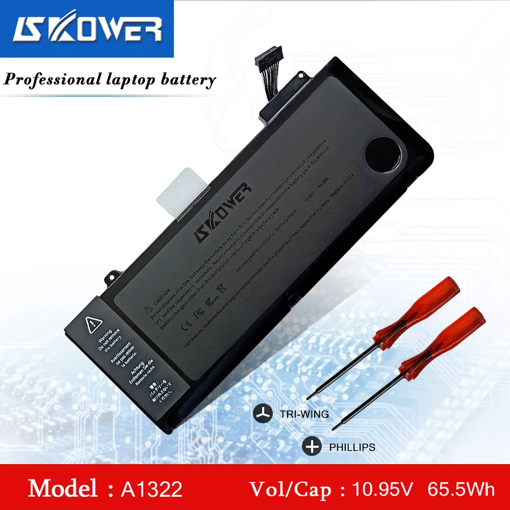 

SKOWER A1322 Laptop Battery For APPLE MacBook Pro 13" A1278 ( 2009-2012 year ) MB990 MB991 MC700 MC374 MD313 MD101 MD314 MC724