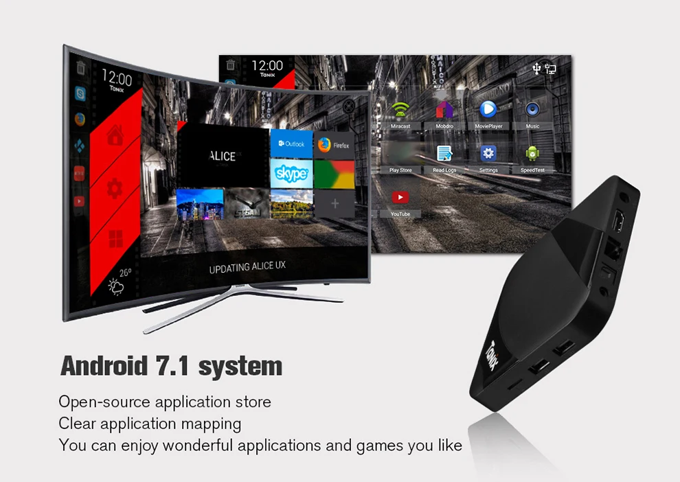 TX3 MAX Smart tv BOX Android 7,1 2 Гб 16 Гб BT4.1 Amlogic S905W четырехъядерный H.265 4K 2,4 ГГц WiFi tv HDMI Smart медиаплеер