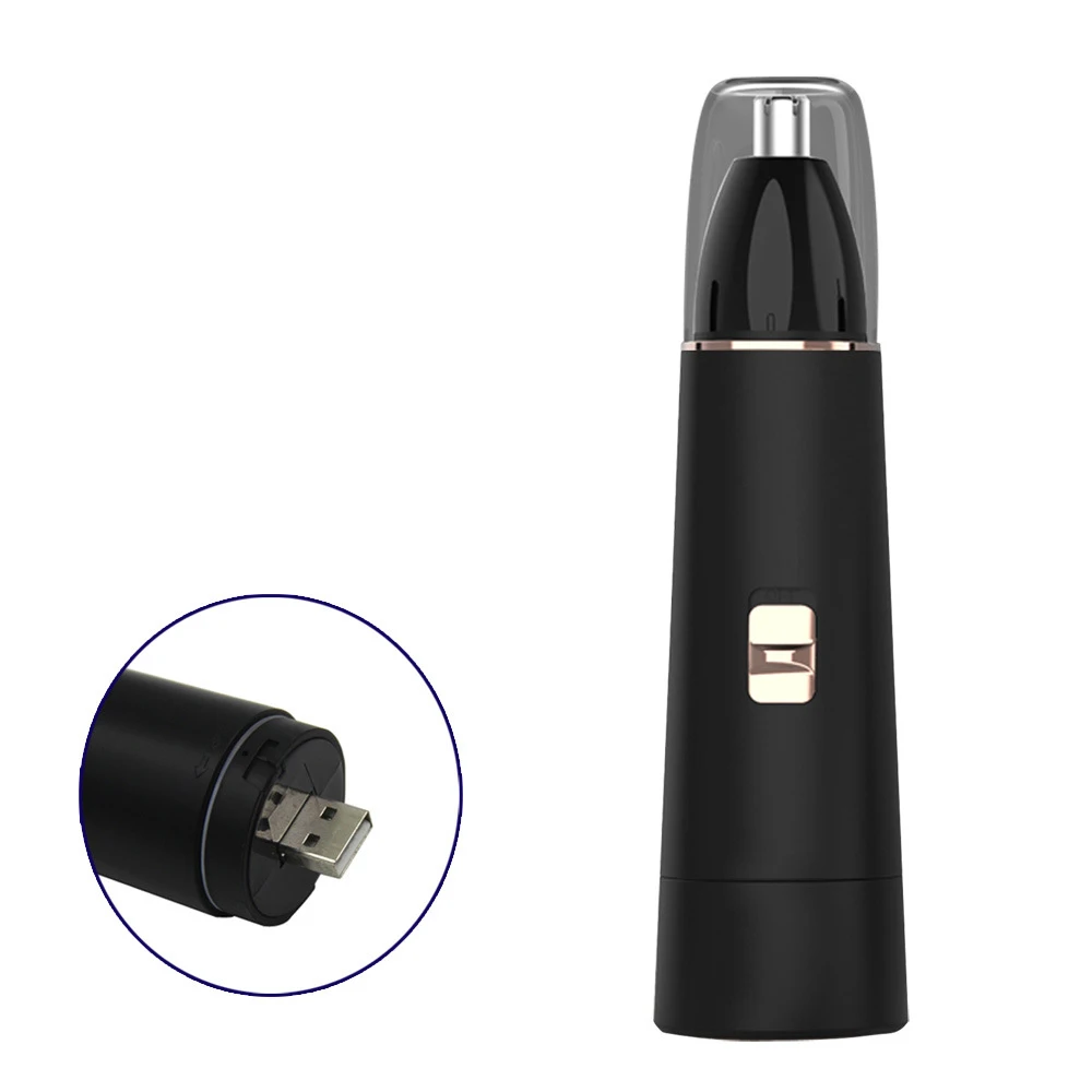 Brand New USB Charging Electric Nose Hair Trimmer Waterproof Painless Shaver Stainless Steel Razor Eyebrow Trimmer for Men Women