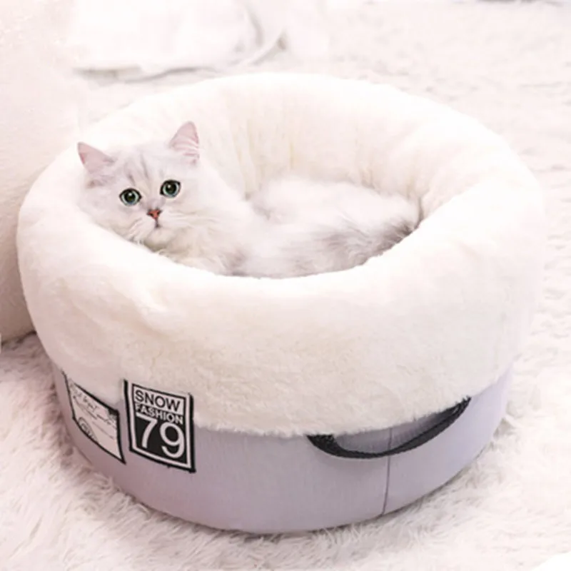

Super Soft Cat beds Luxurious mats Winter warm Dog beds Short plush House For small puppy fleece kennel Super soft Pet supplies