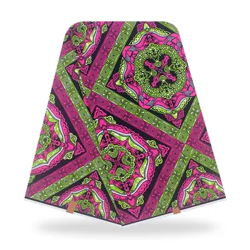 

Elegant Purple Latest Design African Wax Print Fabric Ankara Fabric 6yards 100% Cotton Wax for Party Dress Y20802-2