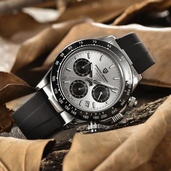 

PAGANI DESIGN Sports Men's Chronograph Top Brand Rubber Strap Luxury Fashion Men's Quartz Waterproof Watches Relogio Masculino