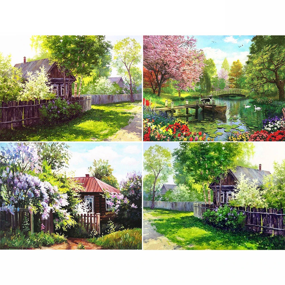 

GATYZTORY 5D DIY Diamond Painting Landscape Full Square Drill Embroidery Home Decor Gift Cross Stitch Mosaic Crafts
