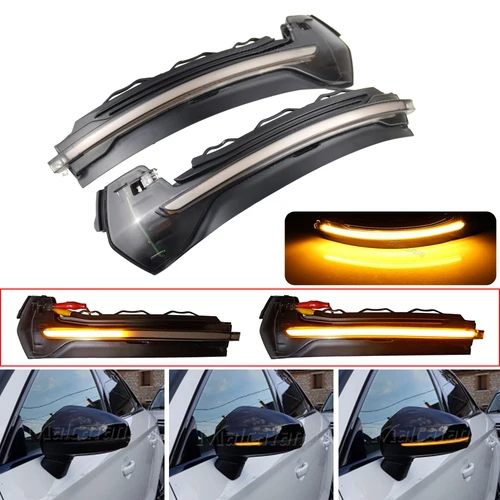 Buy 2Pcs LED Turn Signal Lights For Audi A3 8V S3 RS3 S 2013 - 2020 Rearview Sequential Side Mirror Indicator Blinker