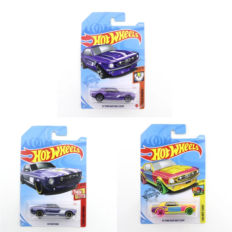 2021-192 оригинальные горячие колеса Мини Сплав купе 67 FORD MUSTANG Coupe 1/64 металлическая