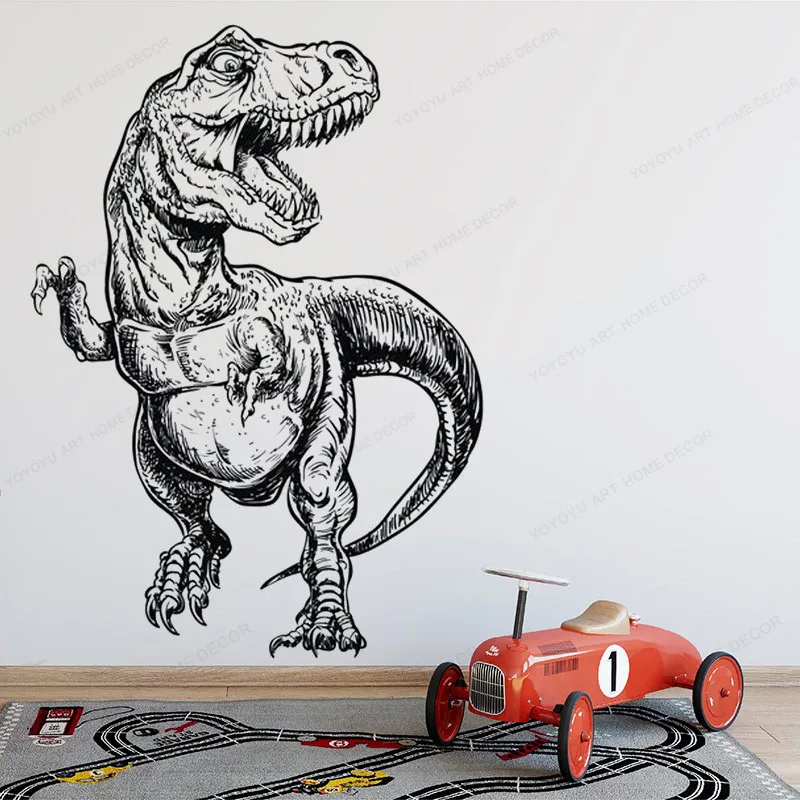 

Dinosaur T-Rex wall decals Dinosaur Wall Sticker vinyl Boys Room decor kids bedroom removable wall art mural HJ853