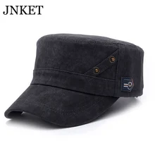 JNKET модная мужская и женская плоская кепка винтажная Повседневная Кепка с эффектом потертости армейская Кепка из чистого хлопка Кепка Регулируемая Кепка
