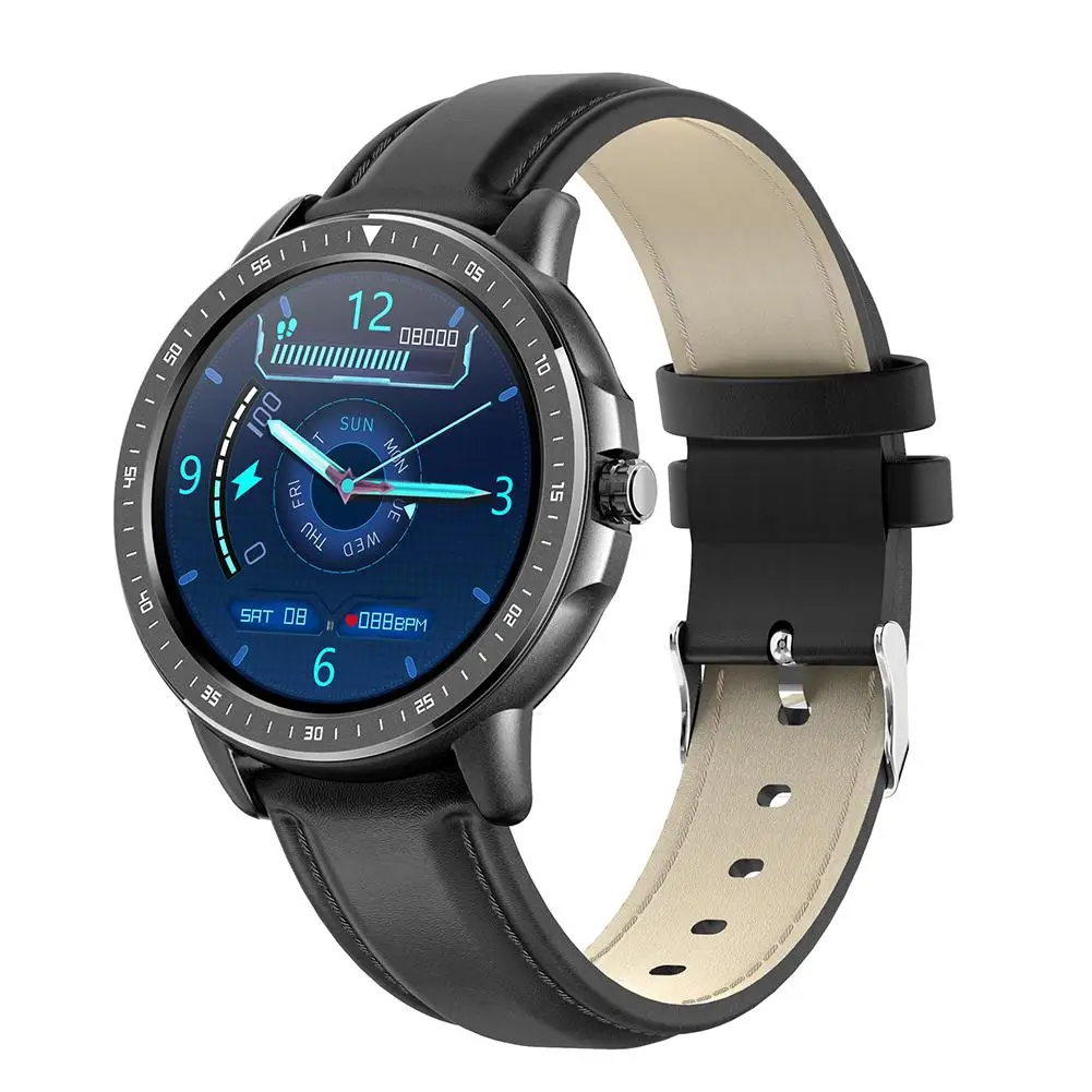 

2020 New smart watch Men fitness tracker blood pressure heart rate monitor Alarm clock remind sport Watch smartwatch+Box