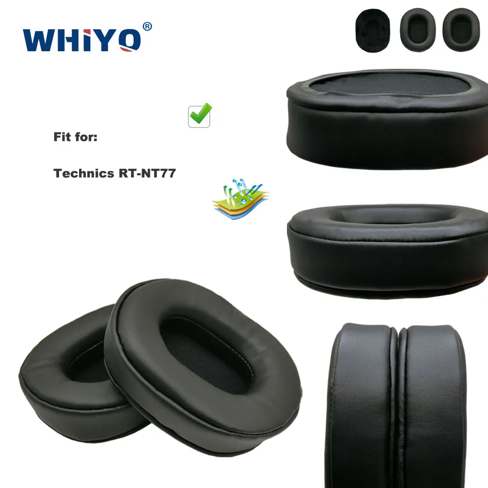 

Replacement Ear Pads for Technics RT-NT77 Headset Parts Leather Cushion Velvet Earmuff Earphone Sleeve Cover