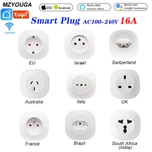 Life-Socket Israel Tuya Za-Plug App-Control UK WIFI Alexa Smart-Work Swit 16A FR EU AU