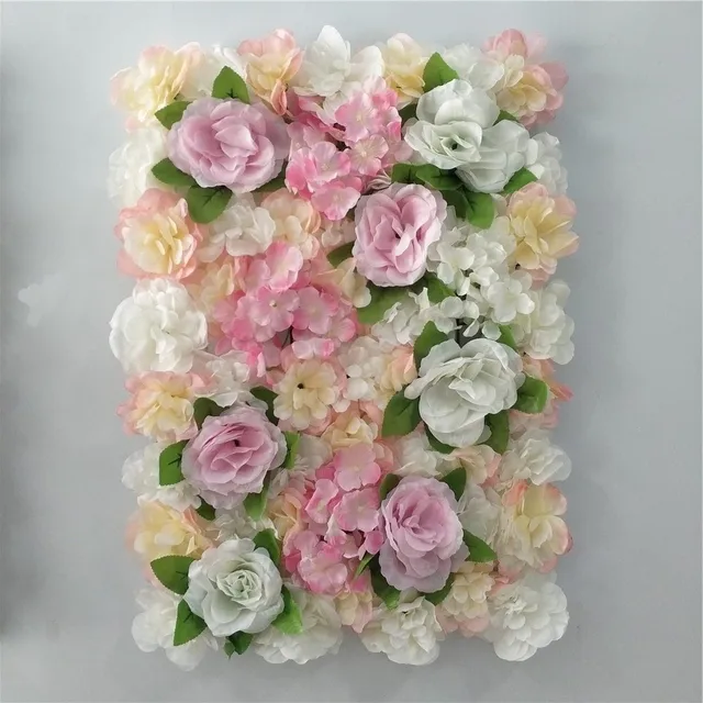 Silk Artificial Flower Wall Panels Handmade Decor Wedding Baby Shower Birthday Party  Shop Backdrop Flower Backdrops Decoration F1